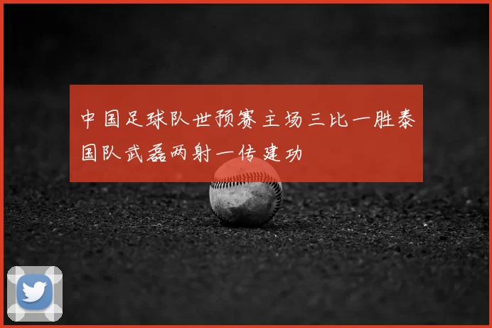 中国足球队世预赛主场三比一胜泰国队武磊两射一传建功